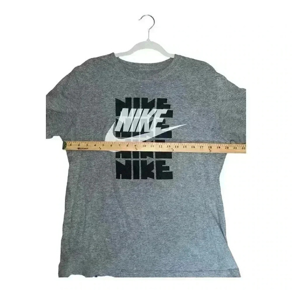 Nike Mens Gray Shite Swoop TShirt, Large - Picture 4 of 5
